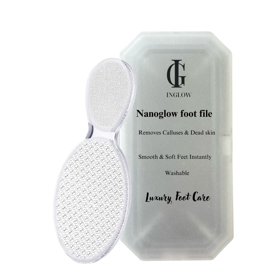 4pcs Essential Foot Care- Balm, Cream, Socks & Nanoglow File