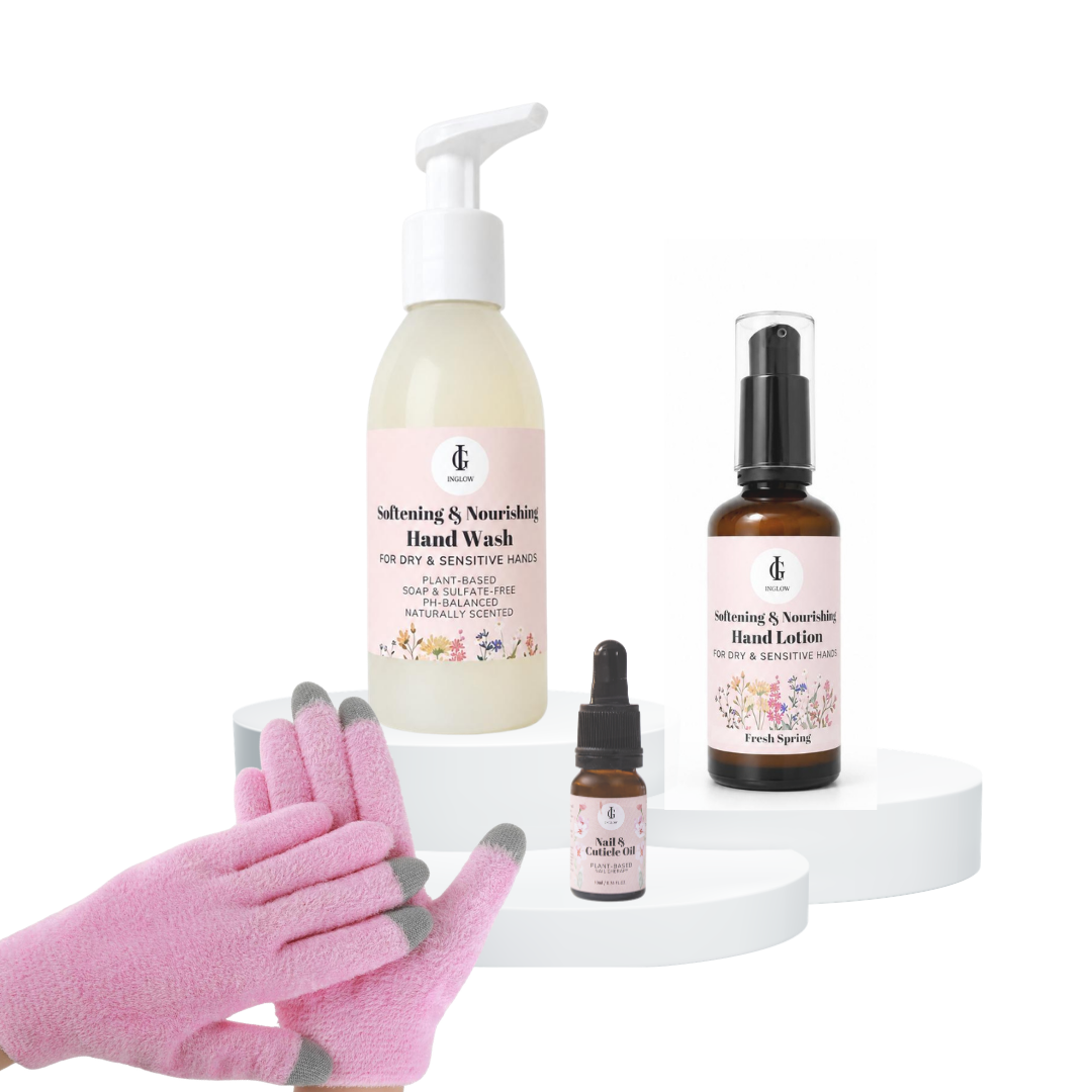 4 Pcs Hand Care &amp; Gel Lined Gloves
